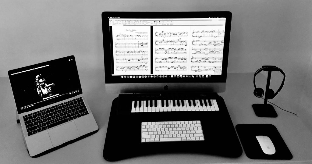 Digital Engraving of Musical Notation. Photo: C.Pleteshner (2022)