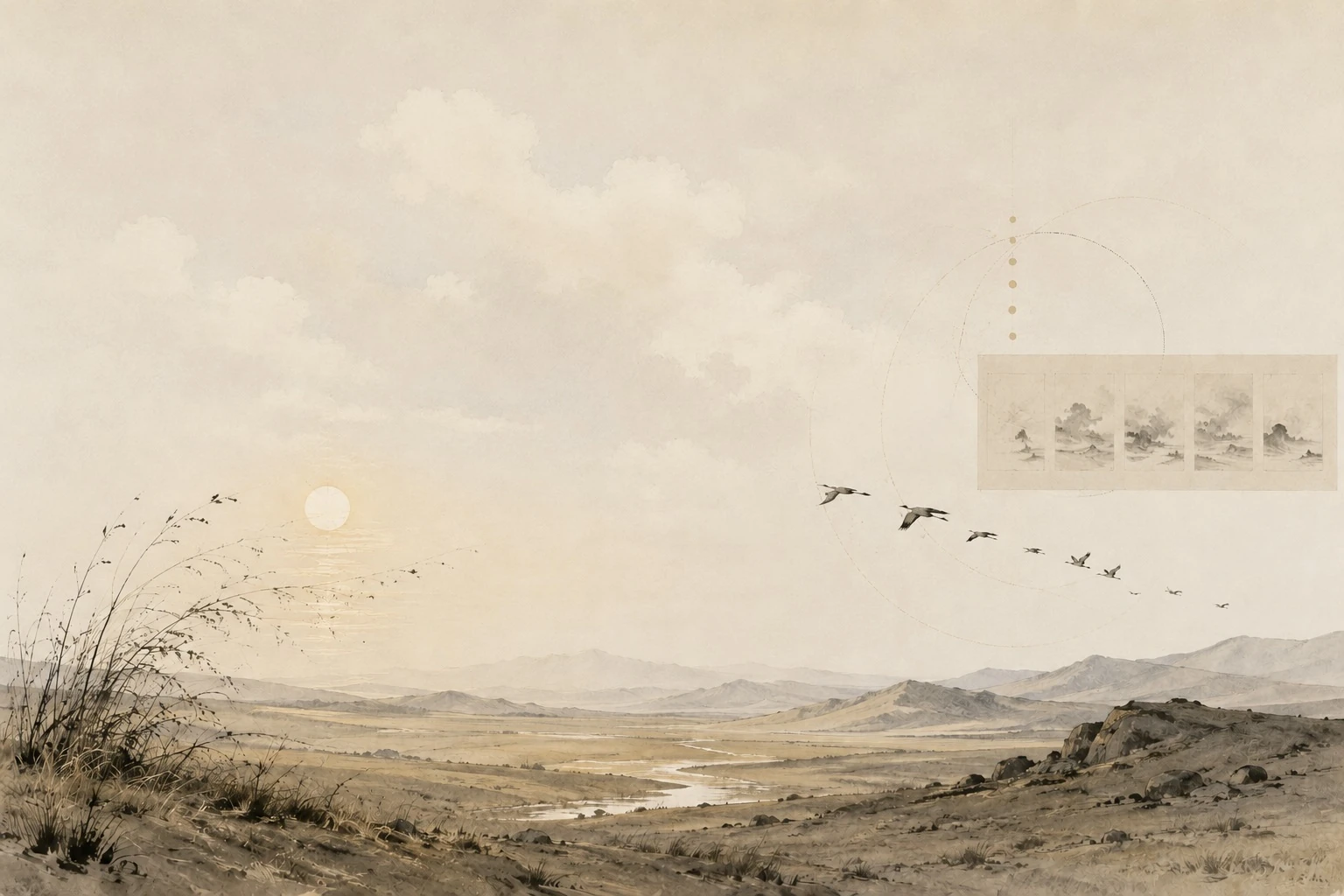 Plate note: Untitled. Offered in companionship with the poem “Art Without Artifice”. C.Pleteshner for CPinMongolia. 4 September 2026.